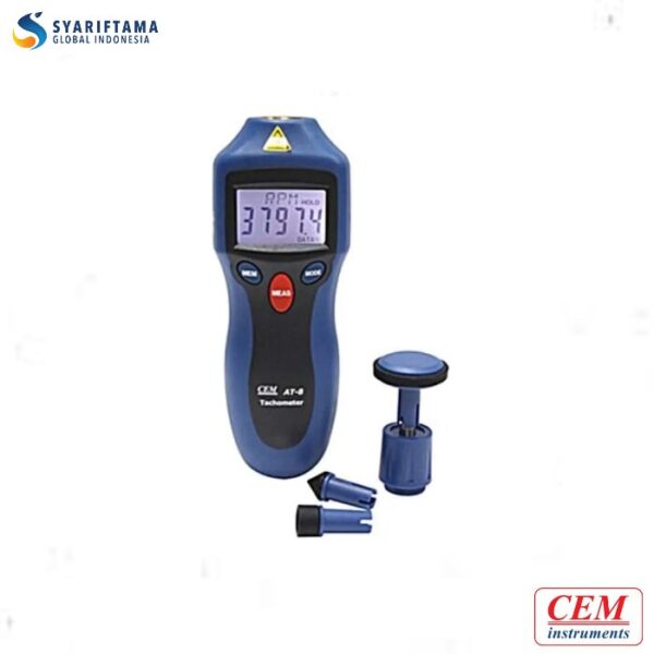 CEM AT-8 Contact Non-contact Digital Tachometer