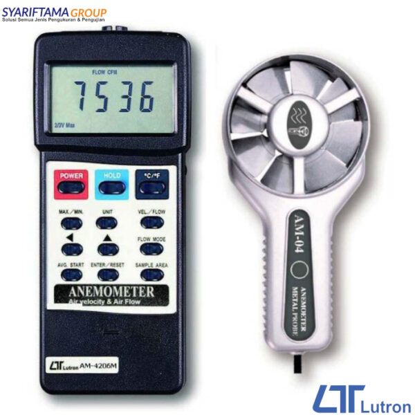 Lutron AM-4206M Anemometer, Metal Vane, Air Flow