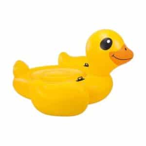 Intex Mega Yellow Duck Ride-On Ban Pelampung Renang Dewasa