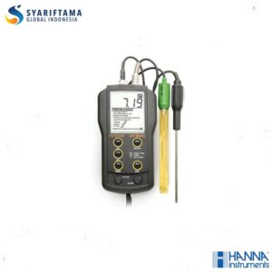 Hanna HI 83141 pH Meter with Electrode and Temperature Probe