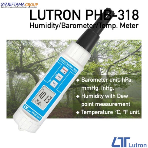 Lutron PHB-318 Humidity Barometer Temp Meter