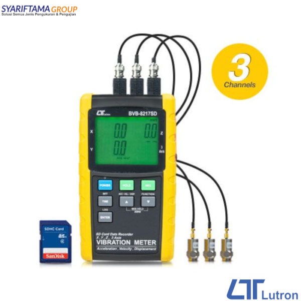 Lutron BVB-8217SD Three Axis Vibration Meter